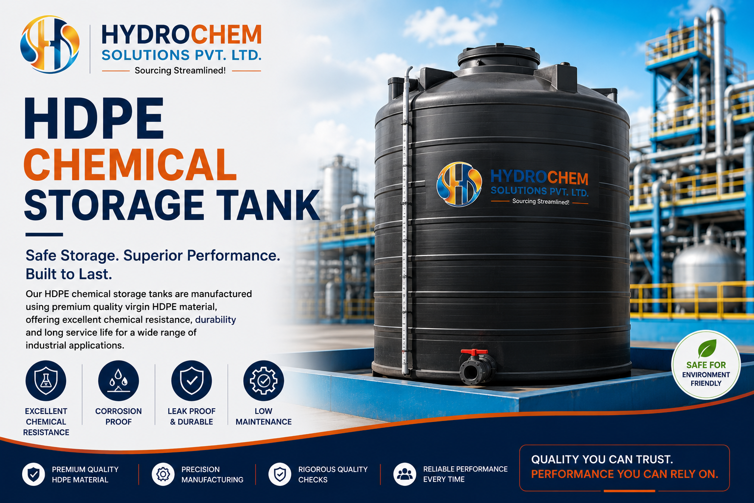 HDPE Chemical Storage Tank