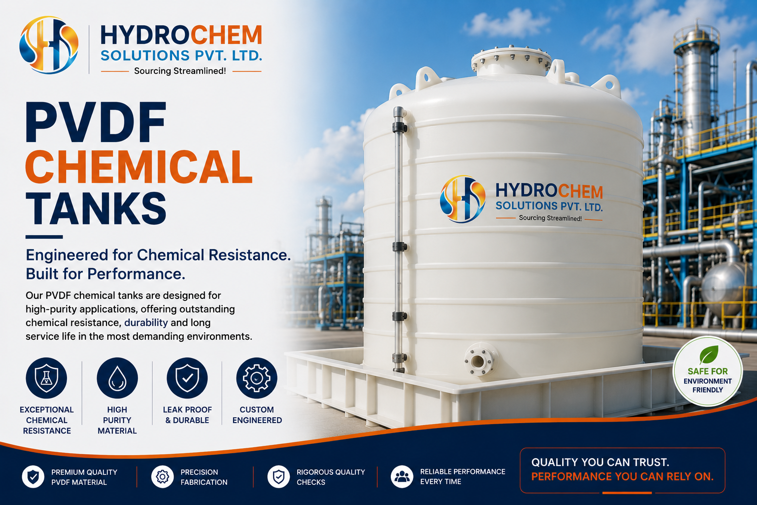 PVDF Chemical Tanks