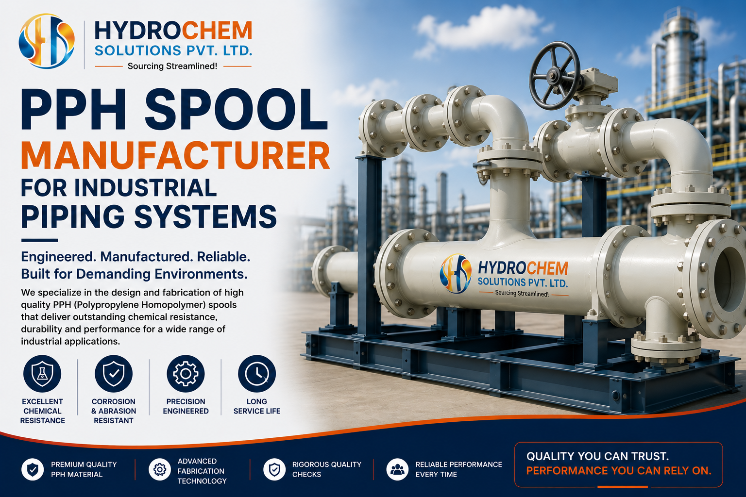 PPH Spool Manufacturer for Industrial Piping Systems