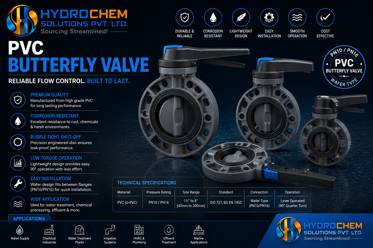 PVC Butterfly Valve